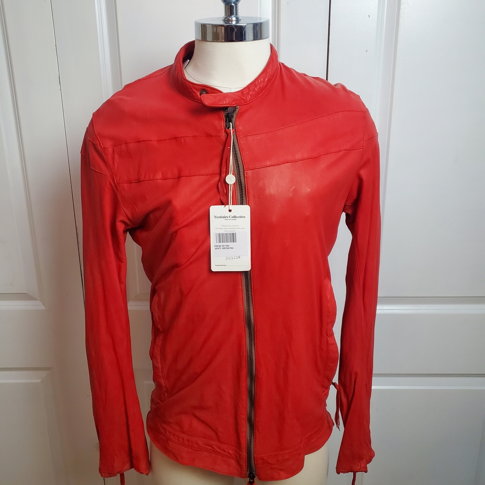 NWT - Christian Peau Baby Lamb Leather Jacket‎ - Retails for $1,345